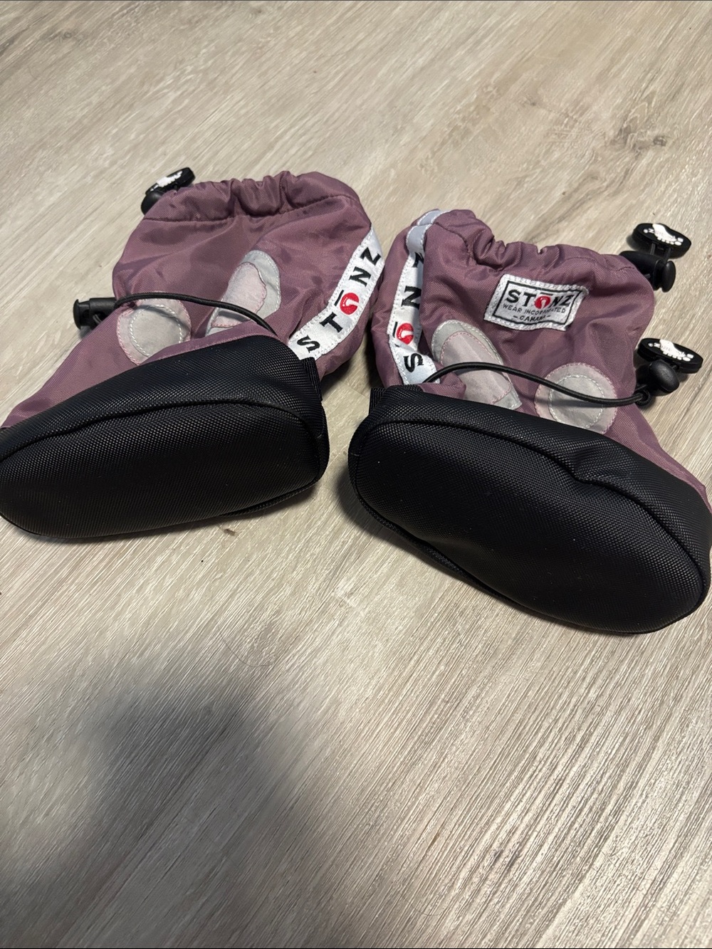 Stonz Kids Purple Boots with Black Soles